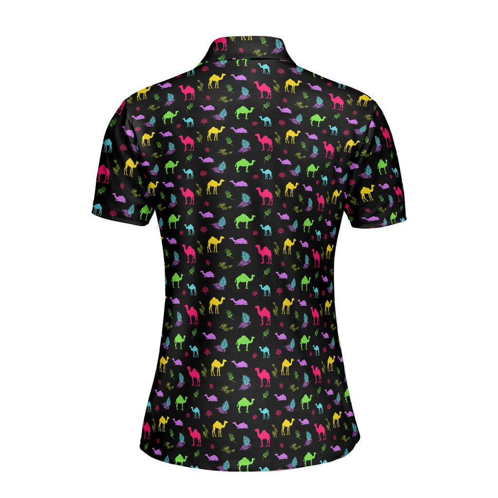 Hump Day-Polo Shirt For Women-Gerbera Prints