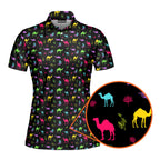 Hump Day-Polo Shirt For Women-Gerbera Prints