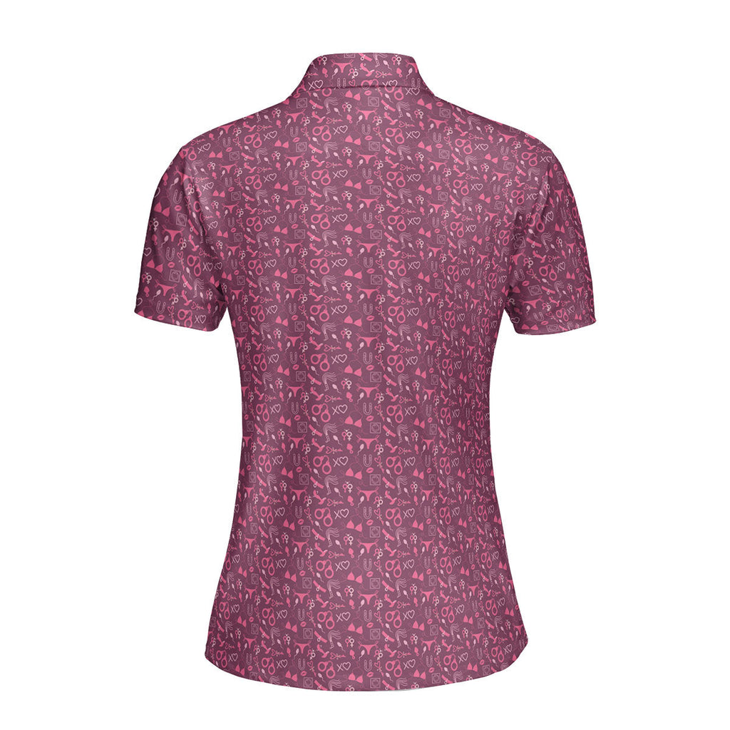 Pleasure Chest-Polo Shirt For Women-Gerbera Prints