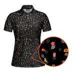 I’m Just Here For The Snacks-Polo Shirt For Women-Gerbera Prints