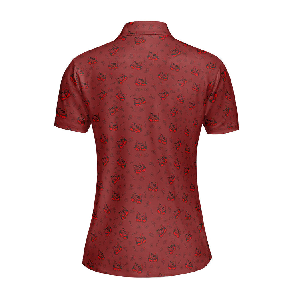 You Drive Me Wild-Polo Shirt For Women-Gerbera Prints