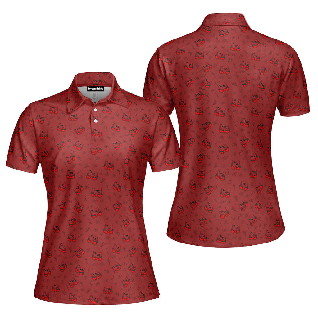 You Drive Me Wild-Polo Shirt For Women-Gerbera Prints
