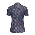 Experimental-Polo Shirt For Women-Gerbera Prints