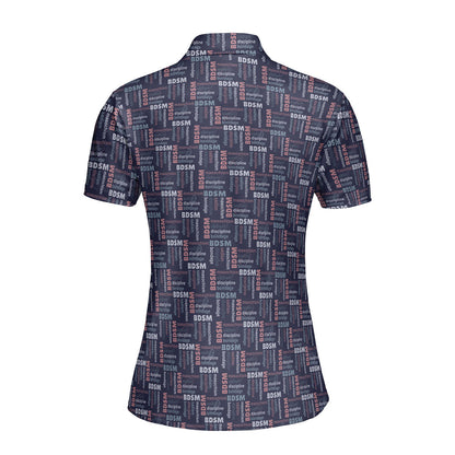 Experimental Funny Polo Shirt For Women