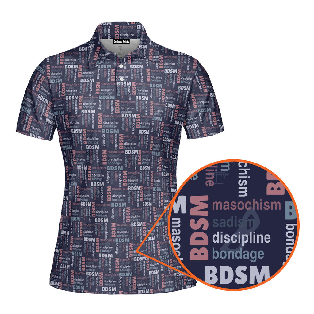 Experimental-Polo Shirt For Women-Gerbera Prints