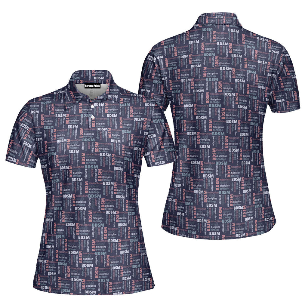 Experimental-Polo Shirt For Women-Gerbera Prints
