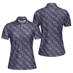 Experimental-Polo Shirt For Women-Gerbera Prints