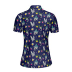 Big Trunk-Polo Shirt For Women-Gerbera Prints