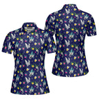 Big Trunk-Polo Shirt For Women-Gerbera Prints