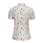 Hoppin' into Spring-Polo Shirt For Women-Gerbera Prints