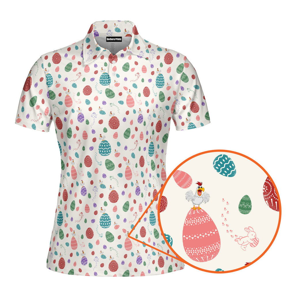 Hoppin' into Spring-Polo Shirt For Women-Gerbera Prints