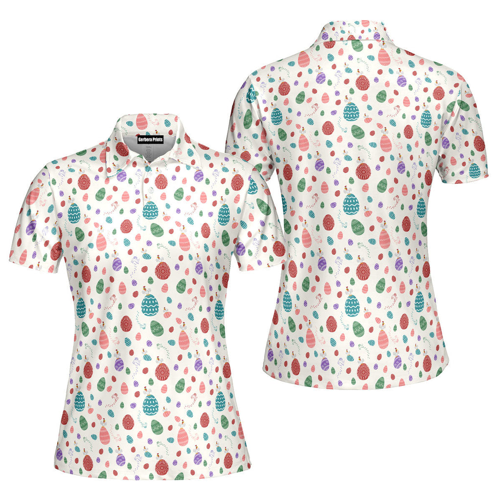 Hoppin' into Spring-Polo Shirt For Women-Gerbera Prints
