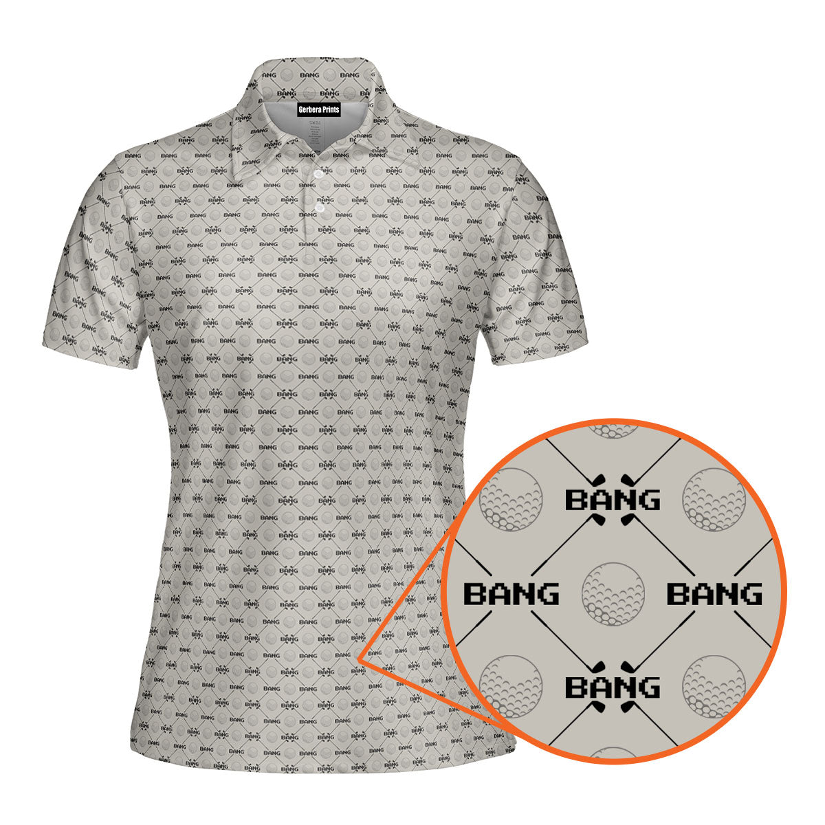 Bang-Polo Shirt For Women-Gerbera Prints
