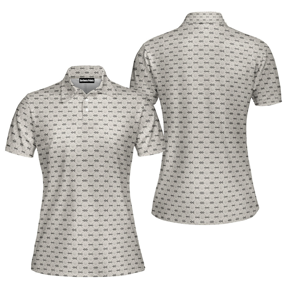 Bang-Polo Shirt For Women-Gerbera Prints