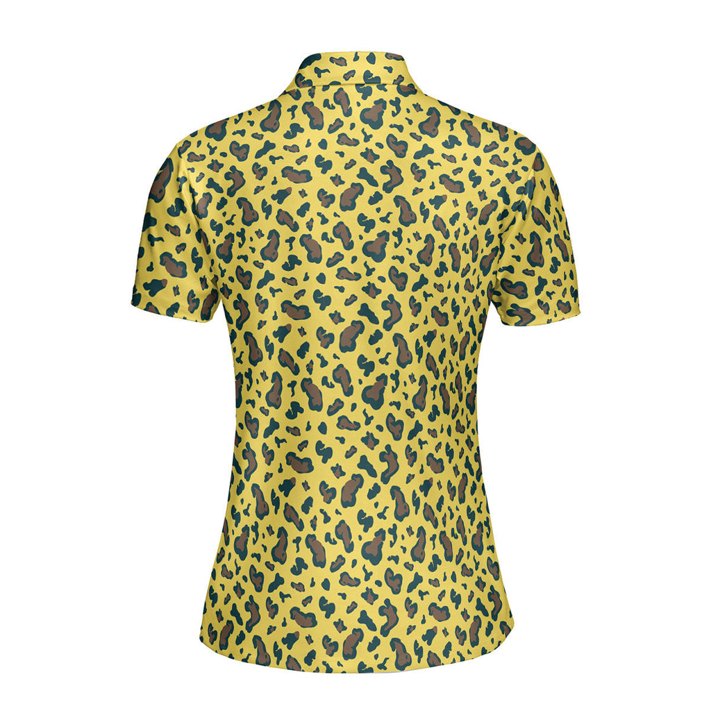 Leopard-Polo Shirt For Women-Gerbera Prints