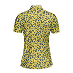 Leopard-Polo Shirt For Women-Gerbera Prints