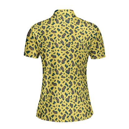 Leopard Funny Polo Shirt For Women