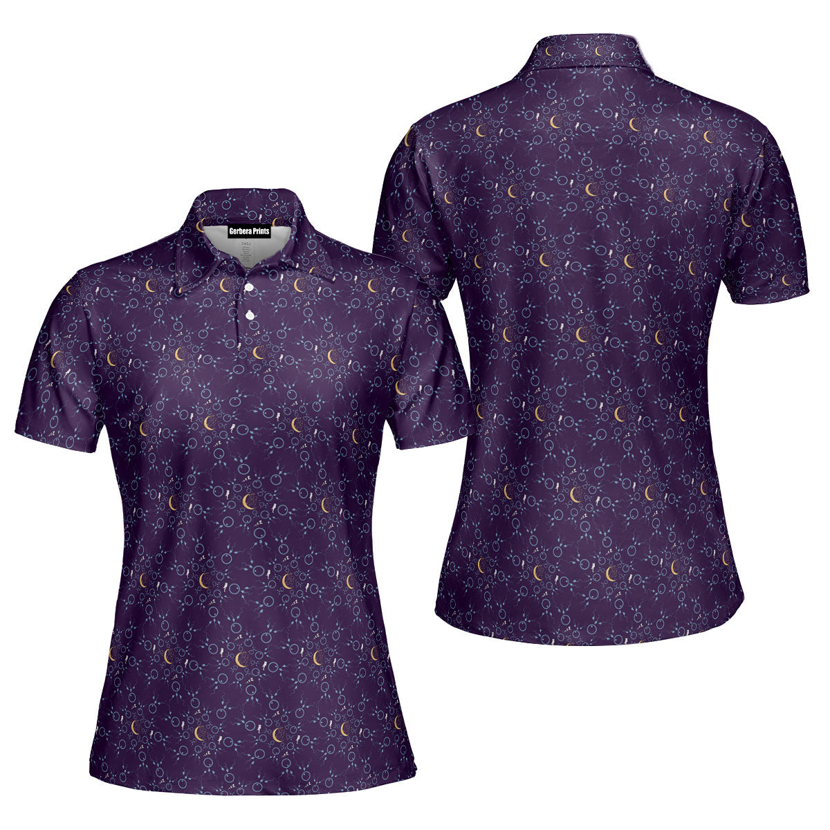 Steamy Dream-Polo Shirt For Women-Gerbera Prints