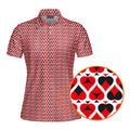 Turned On-Polo Shirt For Women-Gerbera Prints