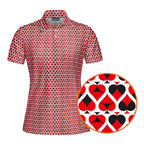 Turned On-Polo Shirt For Women-Gerbera Prints
