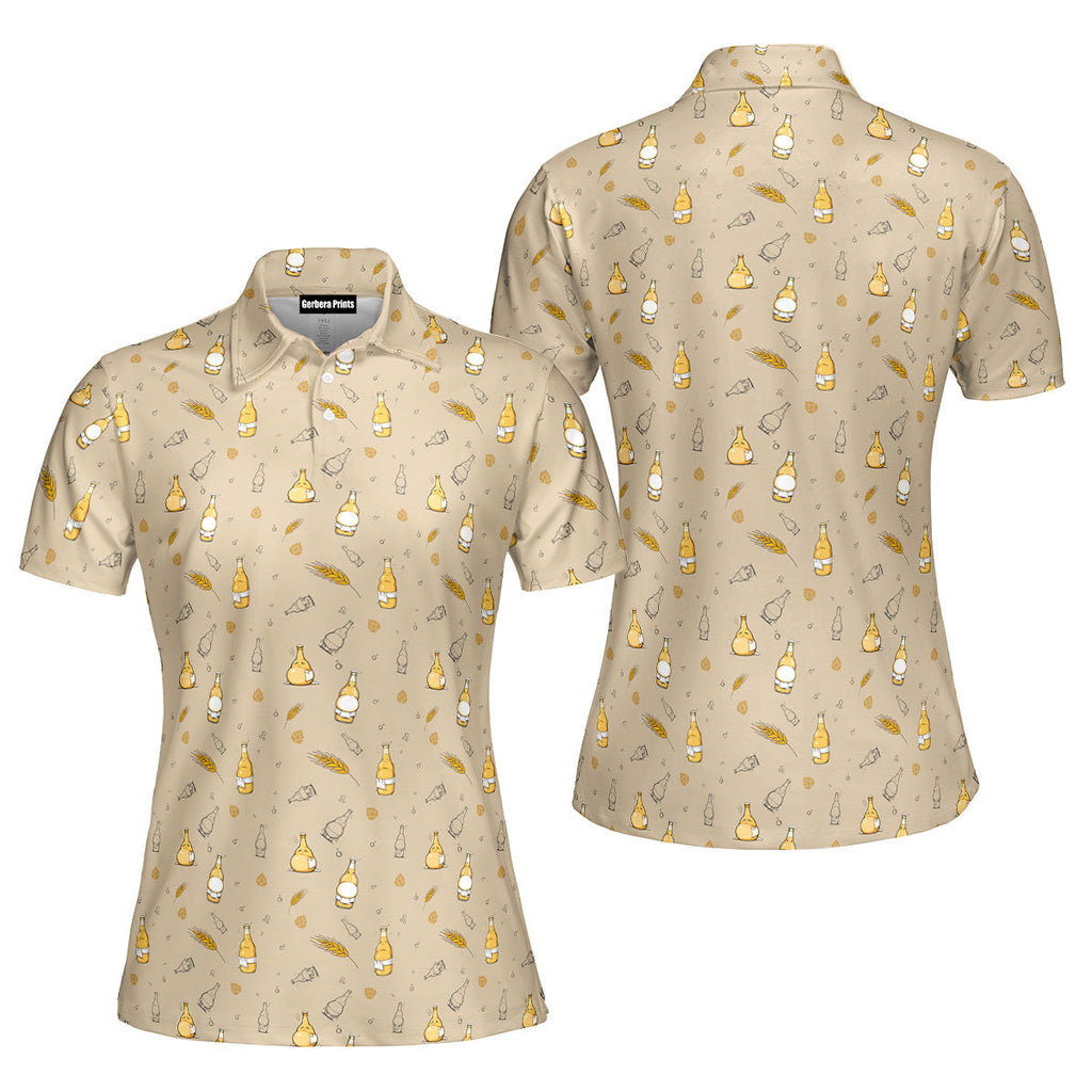 Love Handle-Polo Shirt For Women-Gerbera Prints