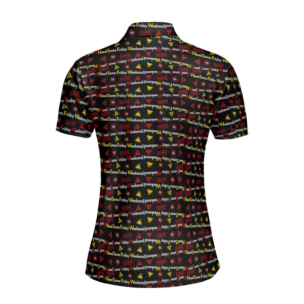 Need Some Friday Weekend-Polo Shirt For Women-Gerbera Prints