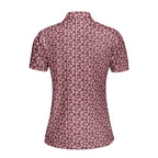 No Raincoat No Love-Polo Shirt For Women-Gerbera Prints