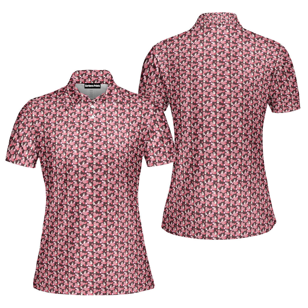No Raincoat No Love-Polo Shirt For Women-Gerbera Prints