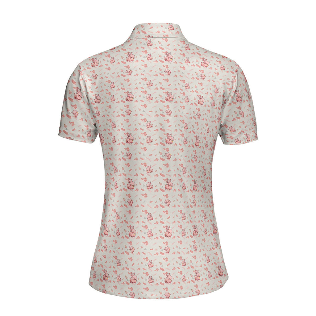 Makin Bacon-Polo Shirt For Women-Gerbera Prints