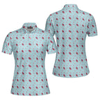 AF Because Adulting is Hard-Polo Shirt For Women-Gerbera Prints