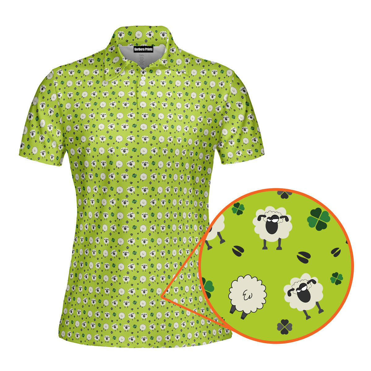 Lamb of God-Polo Shirt For Women-Gerbera Prints