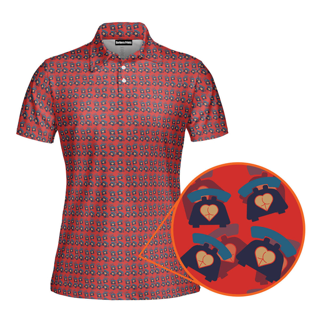 Booty Call-Polo Shirt For Women-Gerbera Prints