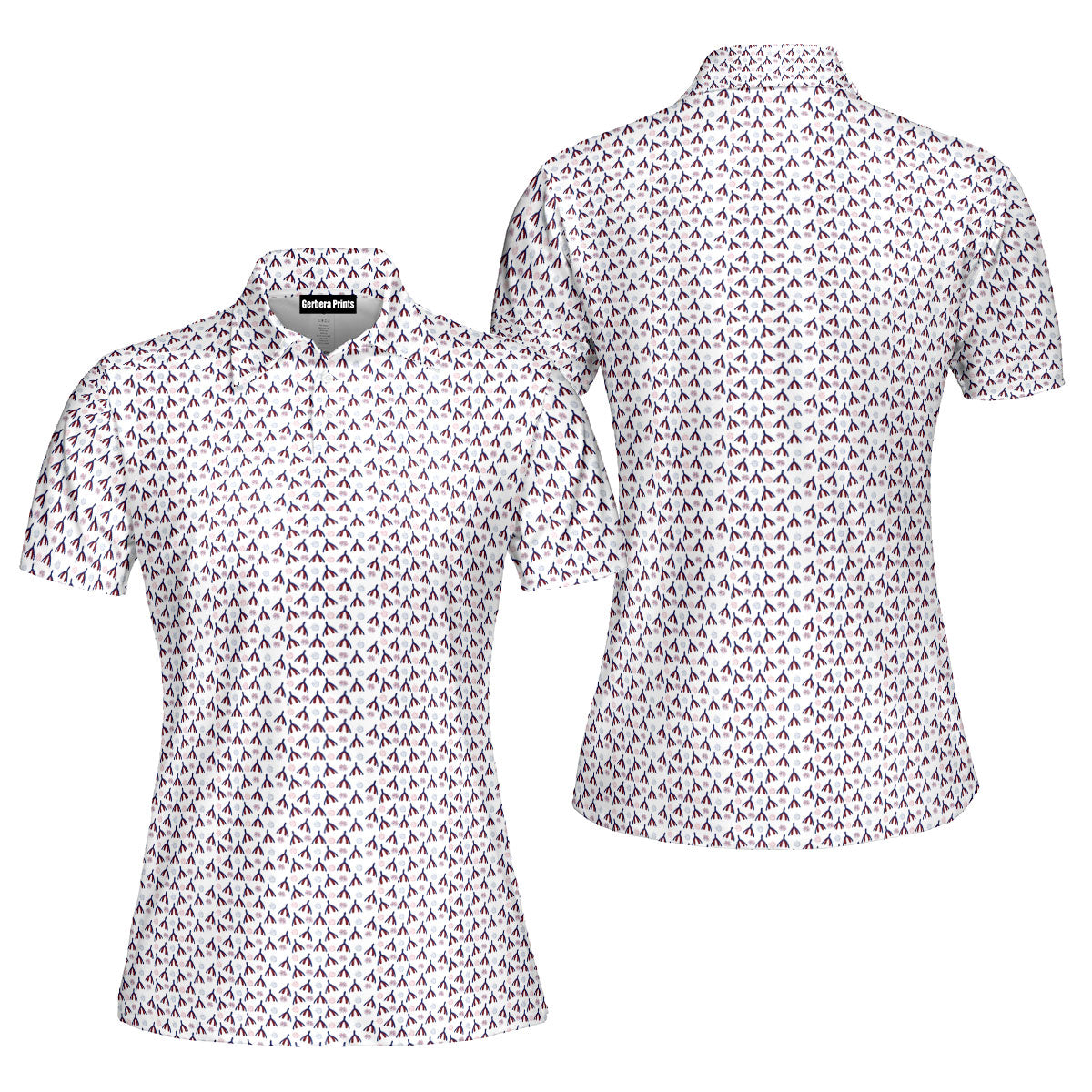 Bubbies-Polo Shirt For Women-Gerbera Prints