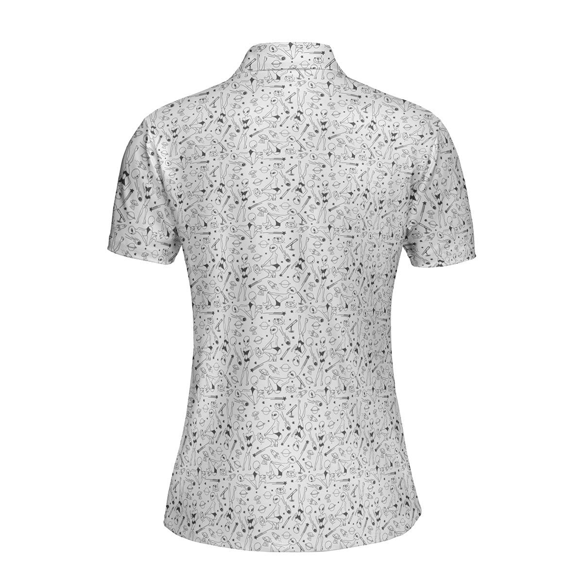 Aliens-Polo Shirt For Women-Gerbera Prints