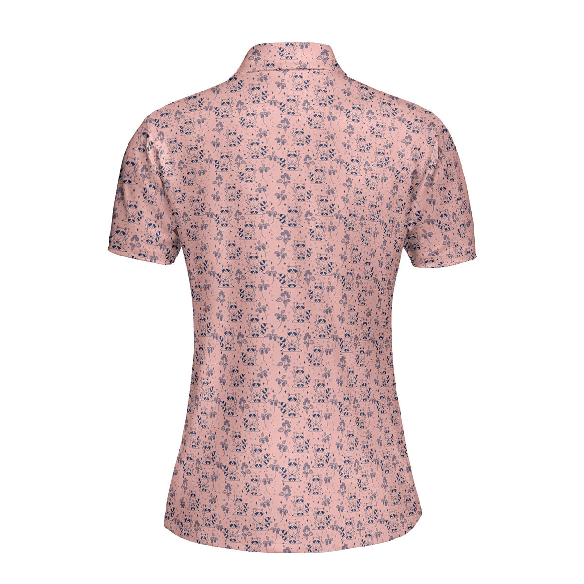 Raccoon-Polo Shirt For Women-Gerbera Prints
