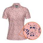 Raccoon-Polo Shirt For Women-Gerbera Prints
