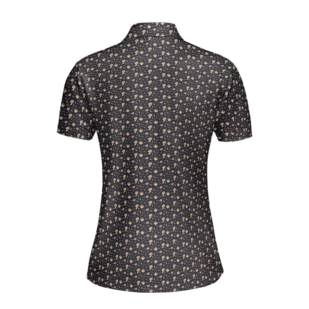 Fast Food-Polo Shirt For Women-Gerbera Prints