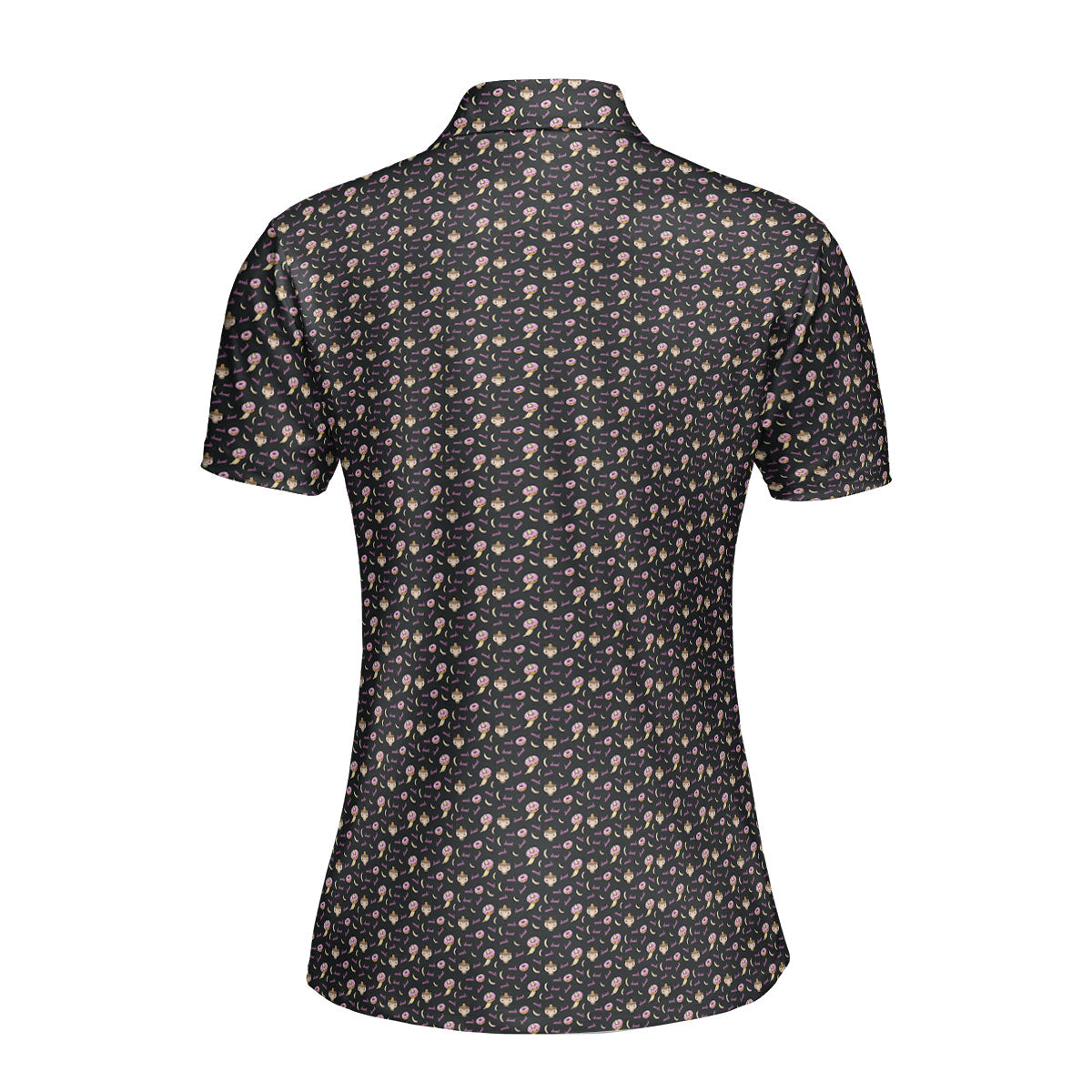 Fast Food-Polo Shirt For Women-Gerbera Prints