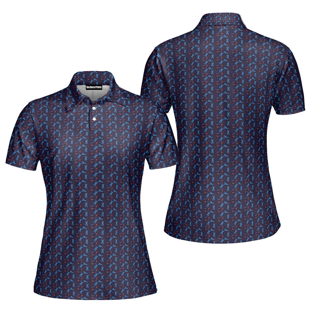 XY Chromosomes-Polo Shirt For Women-Gerbera Prints