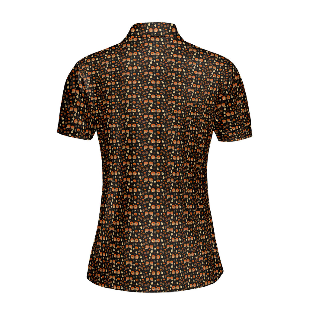 Honkin’ Pumpkins-Polo Shirt For Women-Gerbera Prints