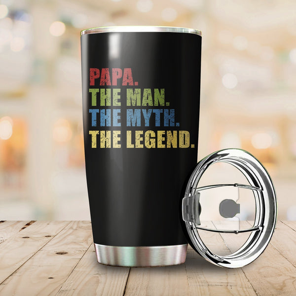 Papa The Man Stainless Steel Tumbler Cup | Travel Mug | TC1236