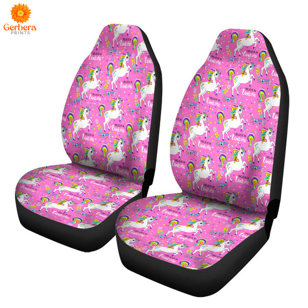 Pink Unicorn I Believe In Unicorn Car Seat Cover Car Interior Accessories CSC5415