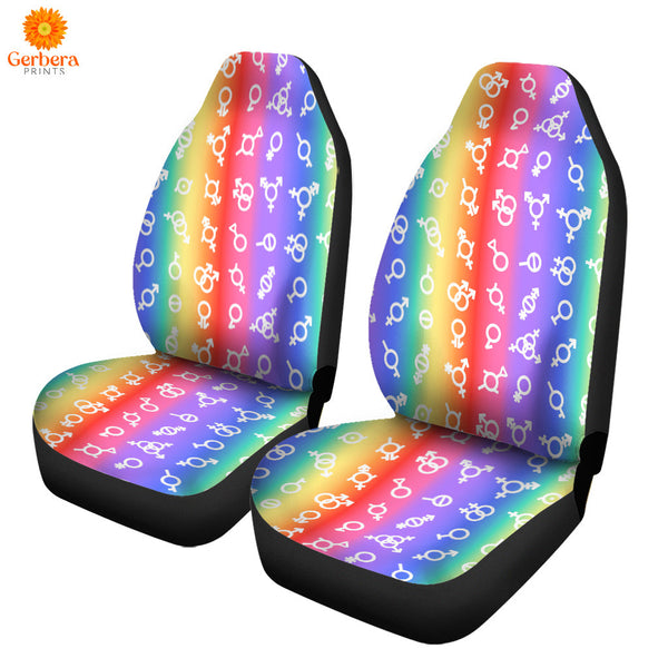 Pride Flag LGBT Gender Car Seat Cover Car Interior Accessories CSC5334
