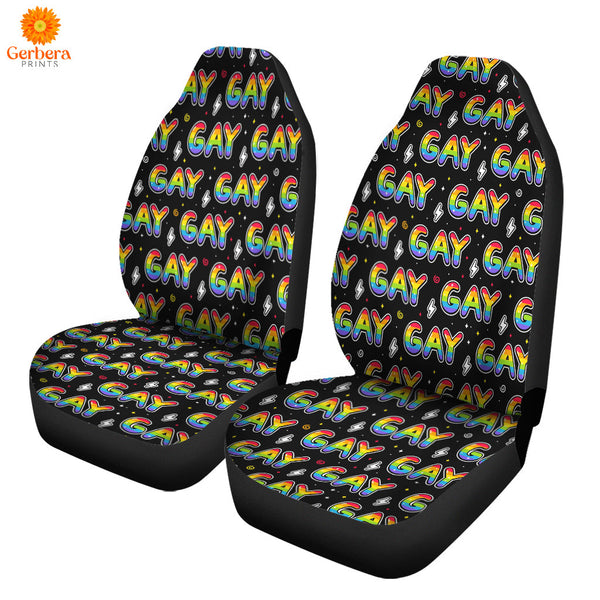 Rainbow Gay Pride LGBT Car Seat Cover Car Interior Accessories CSC5337