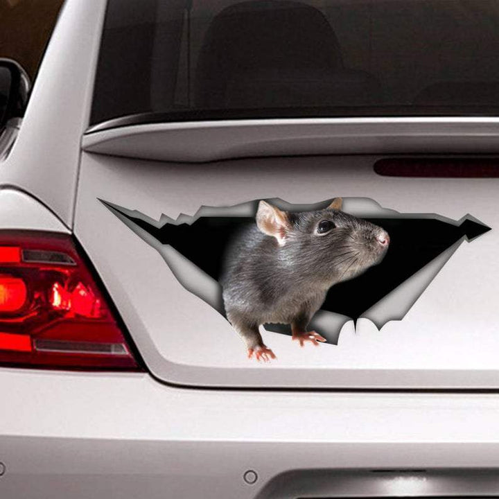 Rat Cracked Car Decal Sticker | Waterproof | PVC Vinyl | CCS1533