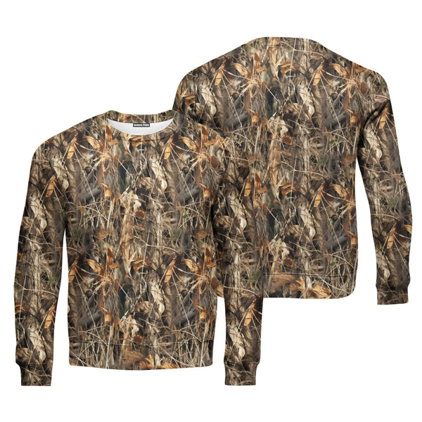 Real Tree Camouflage Camo Hunting Crewneck Sweatshirt For Men & Women FHT1142