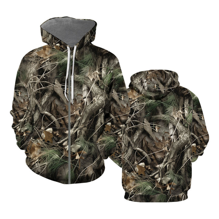 Real Tree Camouflage Camo Hunting Zip Up Hoodie For Men & Women FHT1139