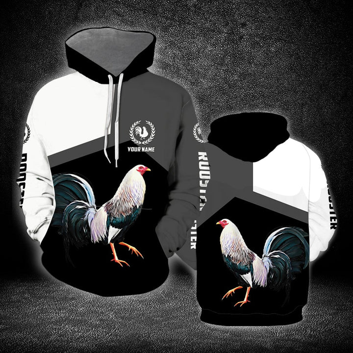 Rooster Custom Name Hoodie For Men & Women