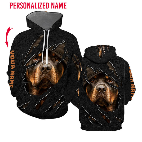 Rottweiler Custom Name Hoodie For Men & Women