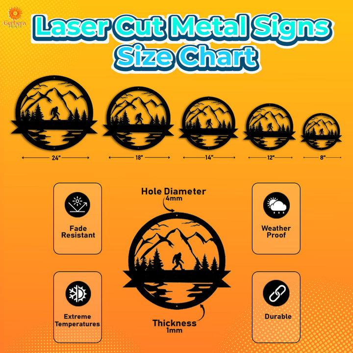 SAMPLE Custom Laser Cut Metal Signs MN1000-Gerbera Prints.